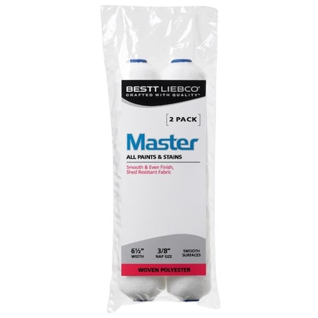 Purdy Bestt Liebco Master Woven Polyester 6-1/2 in. W X 3/8 in. Mini Paint Roller Cover 2 pk 559328000